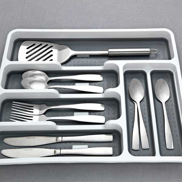Cutlery trays.